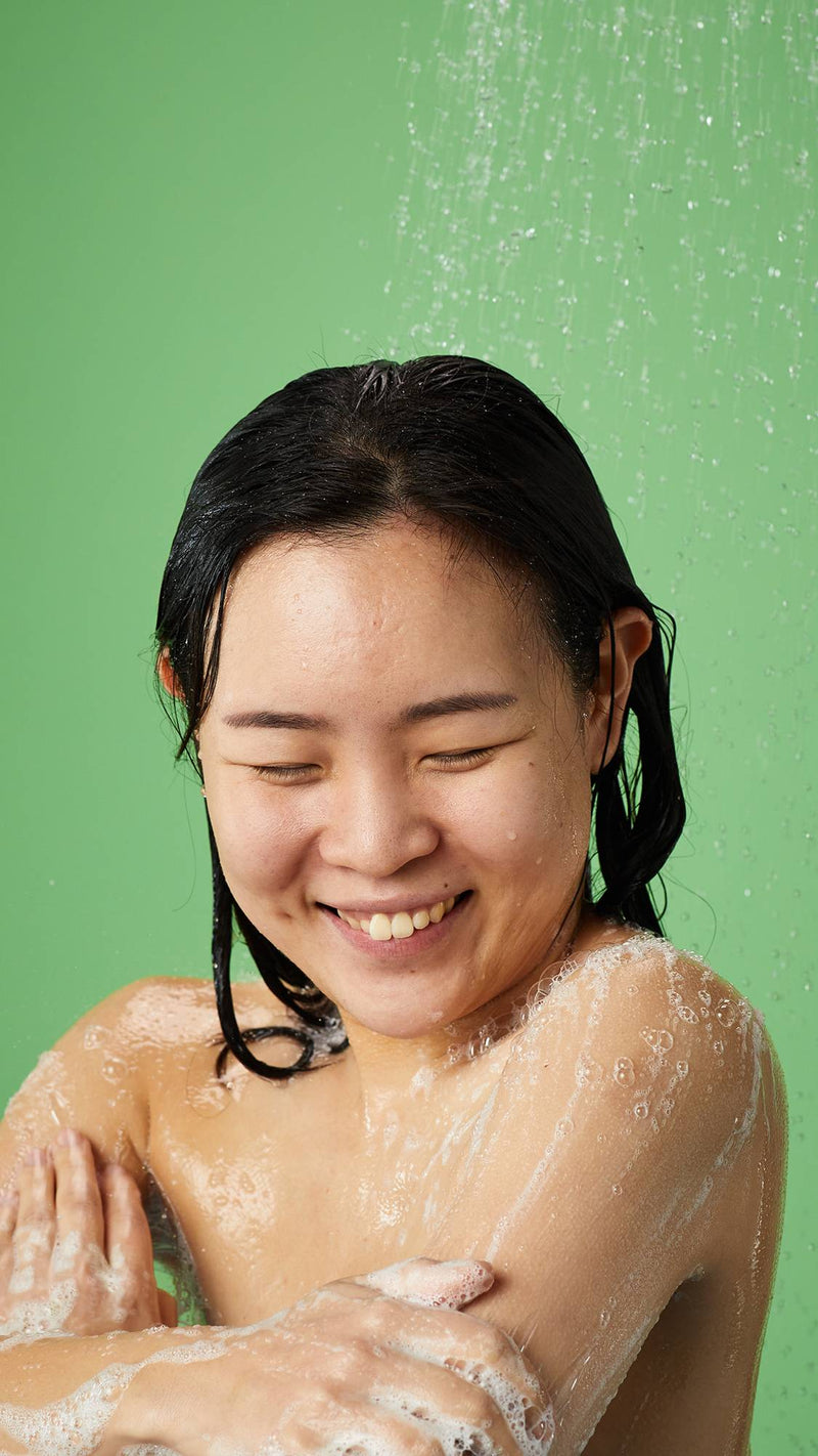 Shower gel Grass with wheatgrass and sea salt, imported from the UK