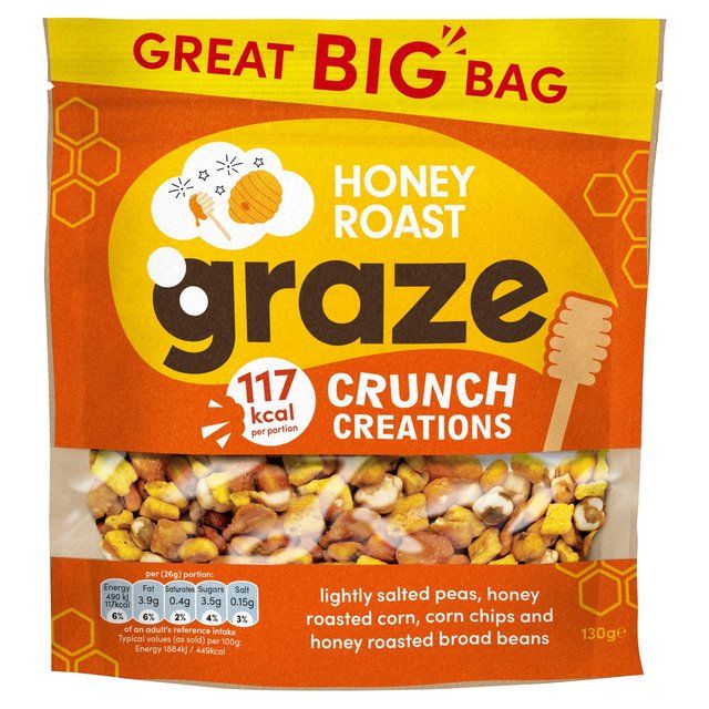 Graze Honey Roast Crunch Sharing Bags