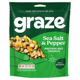 Graze Protein Salt &amp;amp; Pepper Vegan Mixed Nuts Snacks   100g