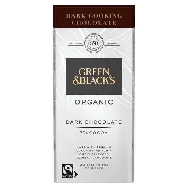 Green &amp;amp; Black's Organic Dark Cooking Chocolate   150g