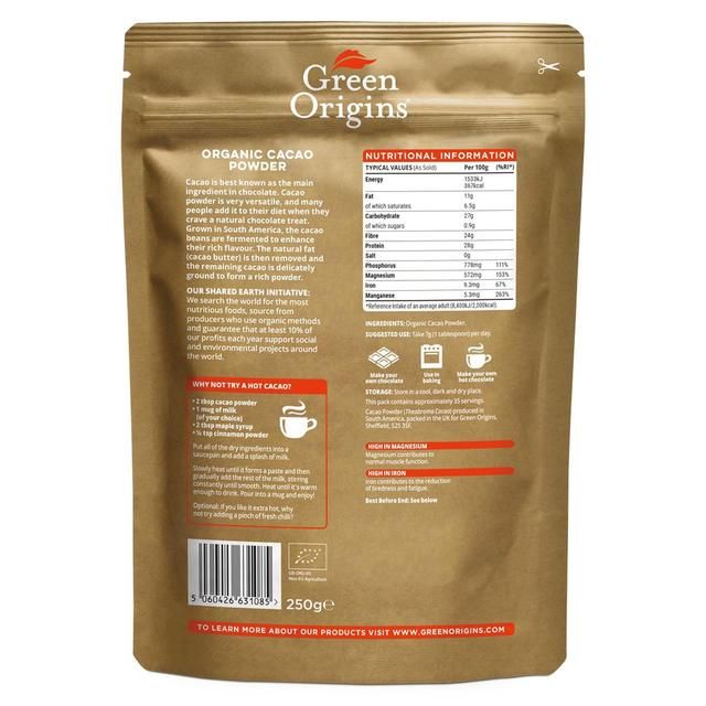 Green Origins Organic Cacao Powder