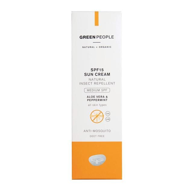 Green People SPF15 Sun Cream With Insect Repellent   100ml