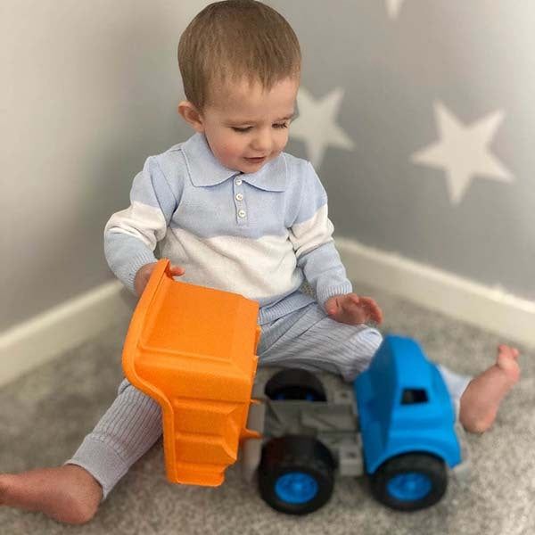 Green Toys Dump Truck Toy - Blue/ Orange