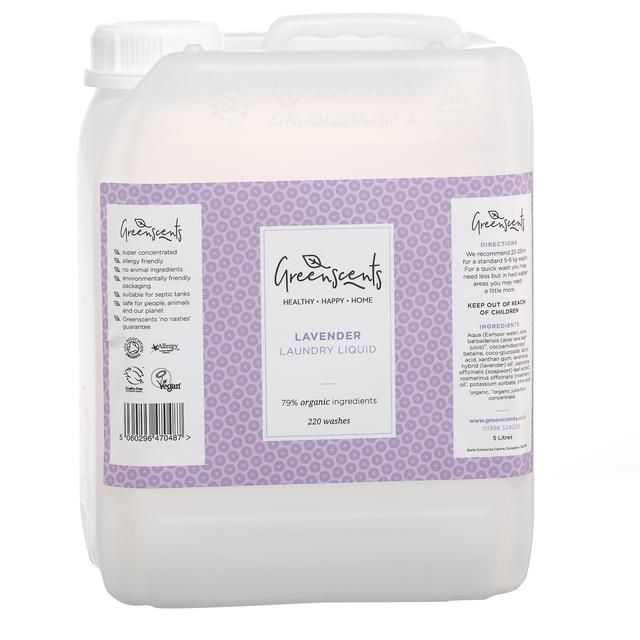 Greenscents Laundry Liquid Lavender   5L