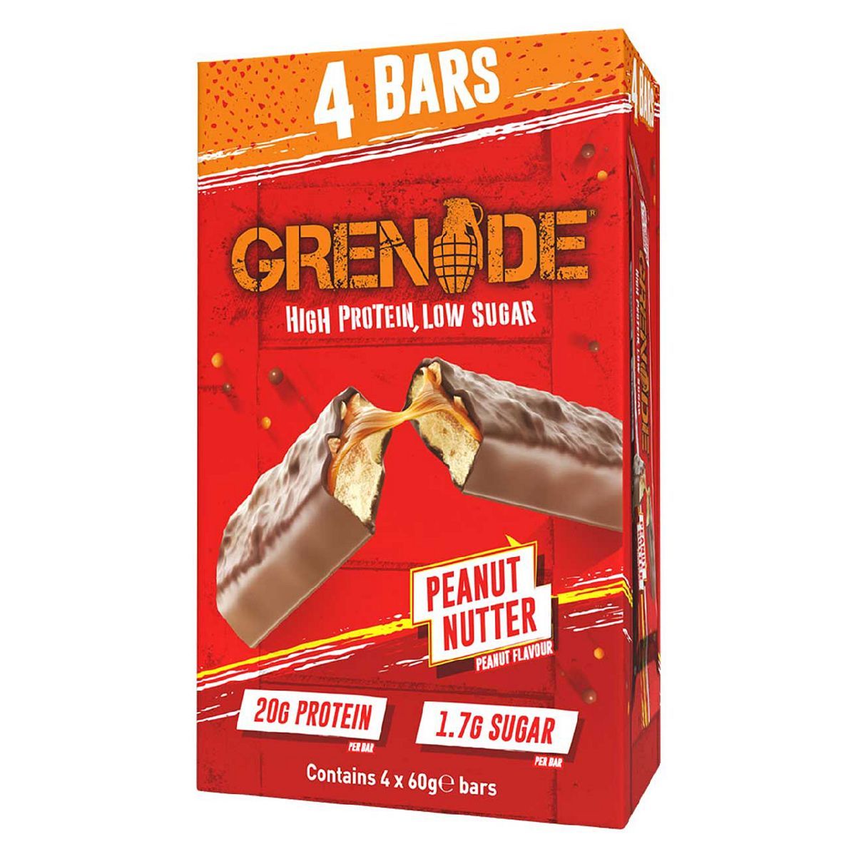 Grenade Peanut Nutter Protein Bar - 4 x 60g