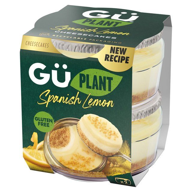 Gu Plant Spanish Lemon Cheesecake Dessert   2 x 92g