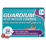 Guardium Acid Reflux Control Tabs Heartburn Indigestion   14 per pack