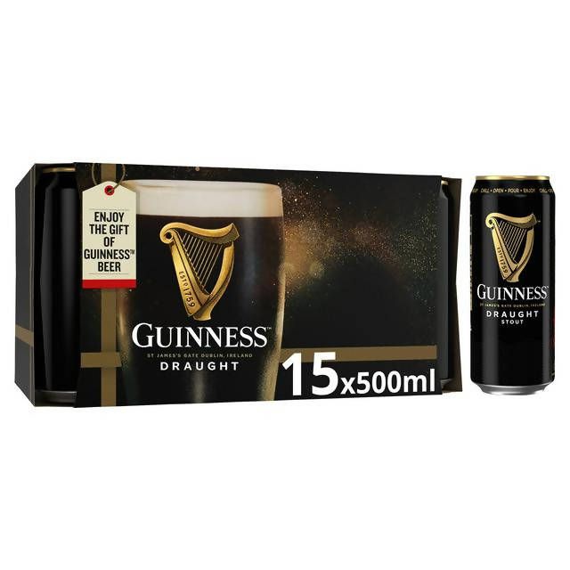 Guinness Draught Stout Beer Can 15x440ml