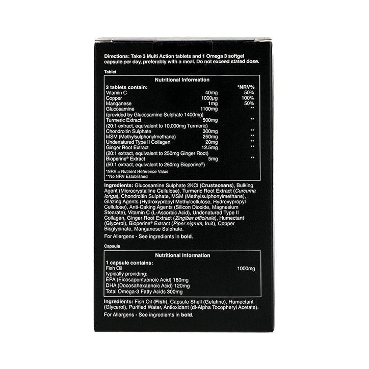 H&amp;amp;B Expert Multi Action Joint Support 1 Month Supply 30 Capsules + 90 Tablets