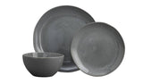 Habitat 12 Piece Stoneware Dinner Set - Grey Reactive