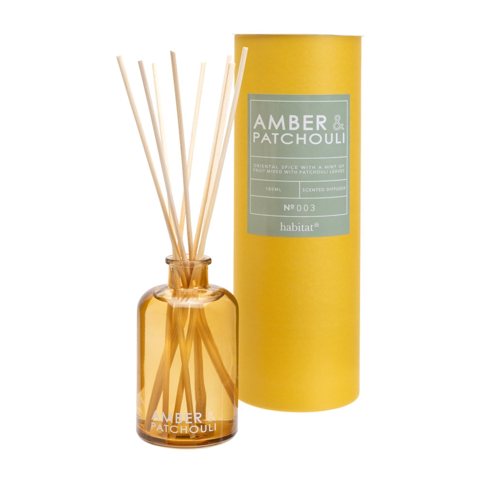 Habitat 180ml Scented Diffuser - Patchouli &amp;amp; Amber