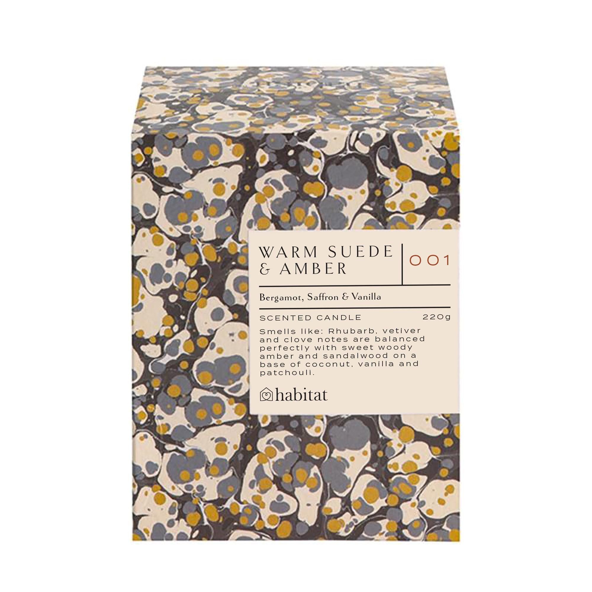 Habitat Boxed Candle - White Suede &amp;amp; Amber