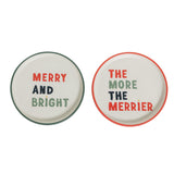 Habitat Christmas Slogan Side Plate Assort