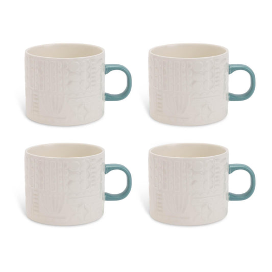 Habitat Embossed Block Floral Mug 1pc
