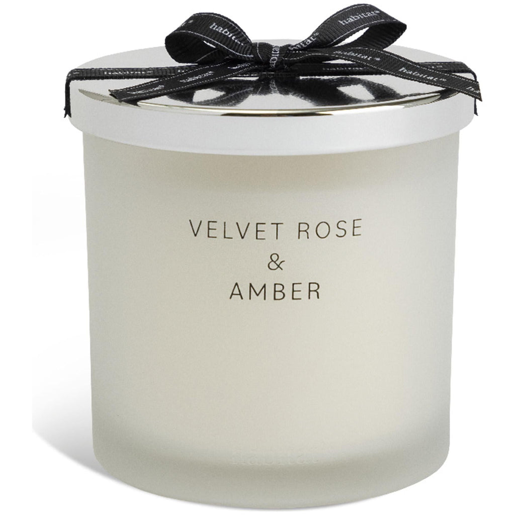 Habitat stort stearinlys med lokk - Velvet Rose & Amber