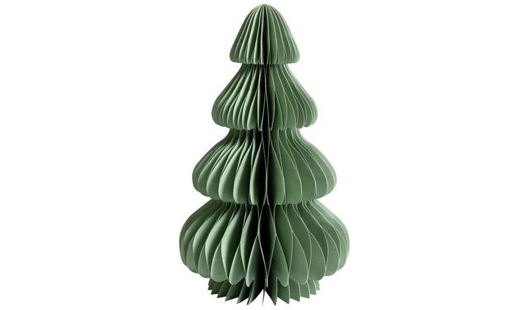 Habitat Large Green Paper Tree Christmas Decoration