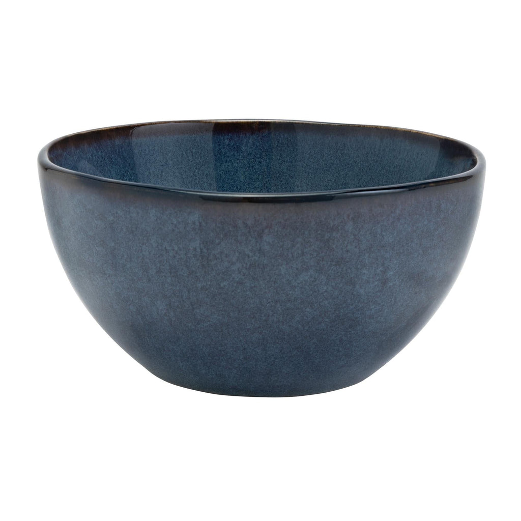 Habitat Navy Reactive Cereal Bowl