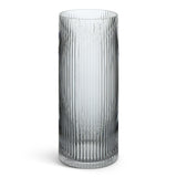 Habitat Tall Ribbed Glass Vase - Clear