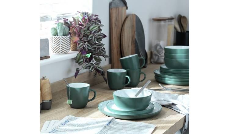 Habitat Two Tone Stoneware Dinner Set