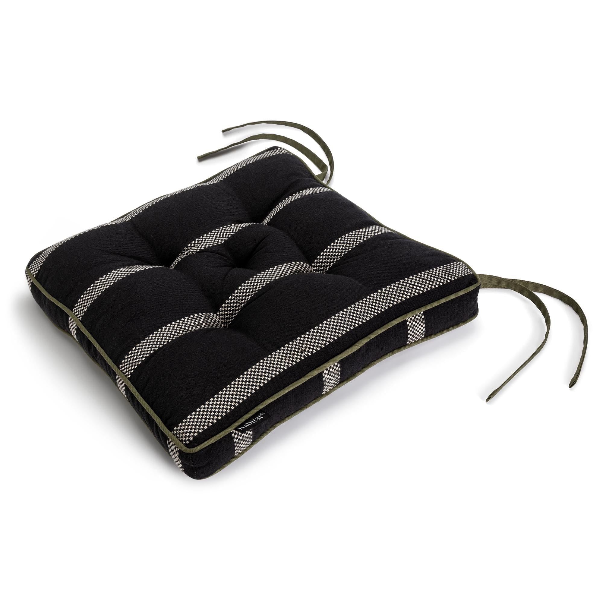 Habitat Woven Stripe Seat Cushion