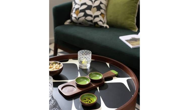 Habitat x Scion 3 Piece Dip Bowls with Board - Green