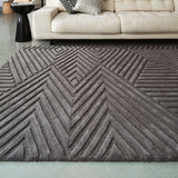 Hague Charcoal Rug, in 3 Sizes