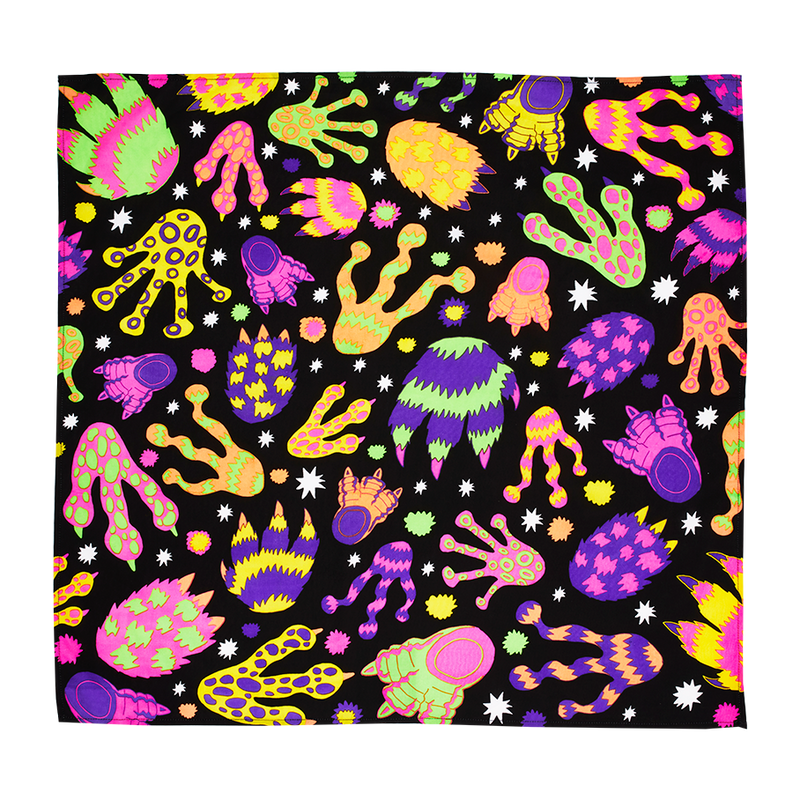 Lush Knot Wrap Hairy Monster Feet 70cm x 70cm (British brand)