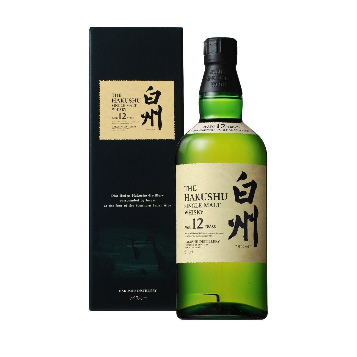 Suntory Hakushu 12 Year Old whisky 70cl, imported from the UK