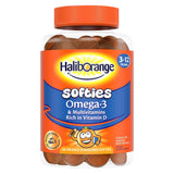 Haliborange 3-12 éves Omega-3 és amp; Multivitaminok - 60 narancs puha