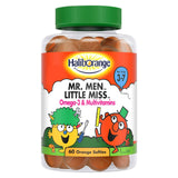 Haliborange for Kids 3-7 Mr. Men Little Miss Omega-3 &amp; Multivitaminer - 60 oransje softis