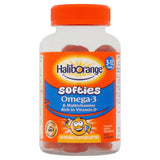 Haliborange Omega 3 &amp; Multivitamin narancs ízű puhák, 3-12 év x60