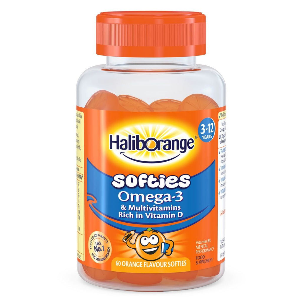 HalibOrange Softies Omega-3, 3 x 60 Count