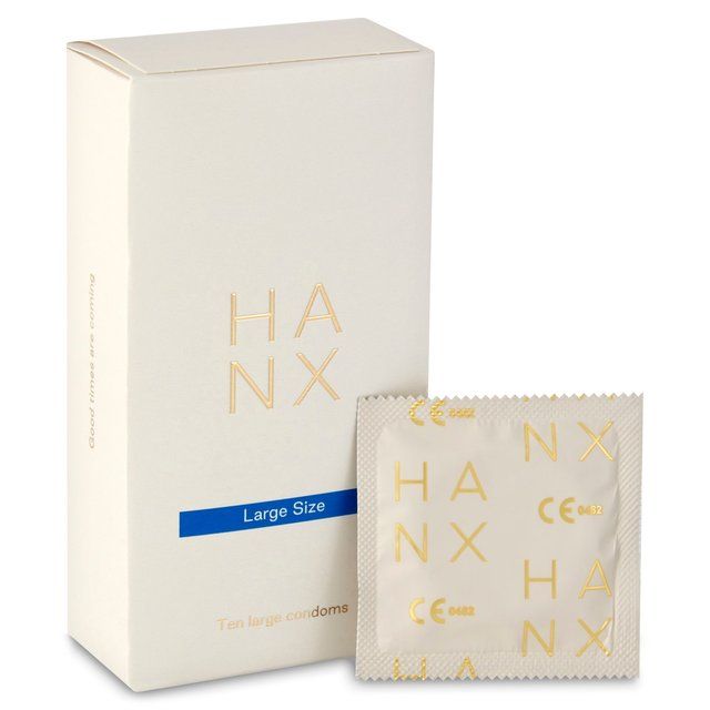 HANX Ultra Thin Large Size Vegan Condoms   10 per pack