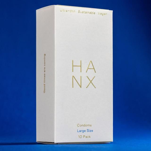 HANX Ultra Thin Large Size Vegan Condoms   10 per pack