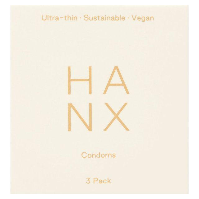 HANX Ultra Thin Vegan Condoms   3 per pack