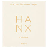 HANX Ultra Thin Vegan Condoms   3 per pack