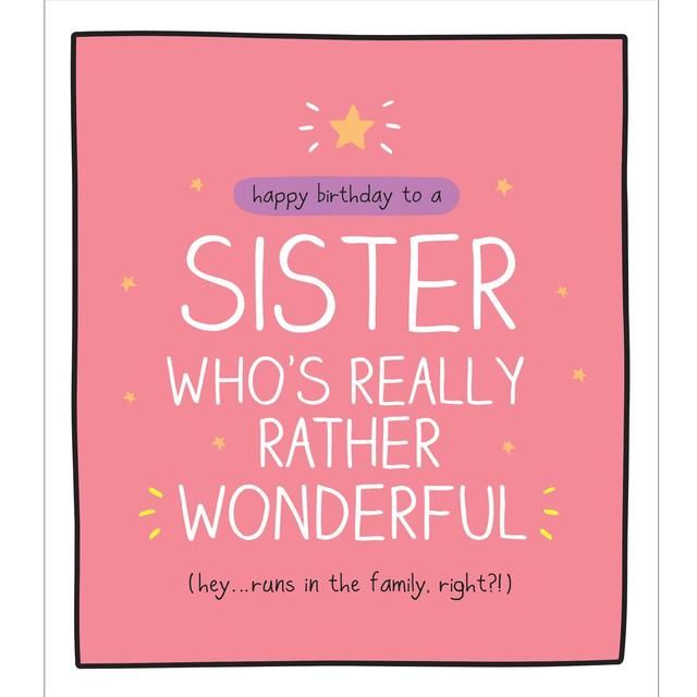 Happy Jackson Sister Birthday Card