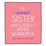 Happy Jackson Sister Birthday Card