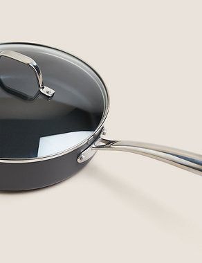 Hard Anodised 28cm Large Saute Pan