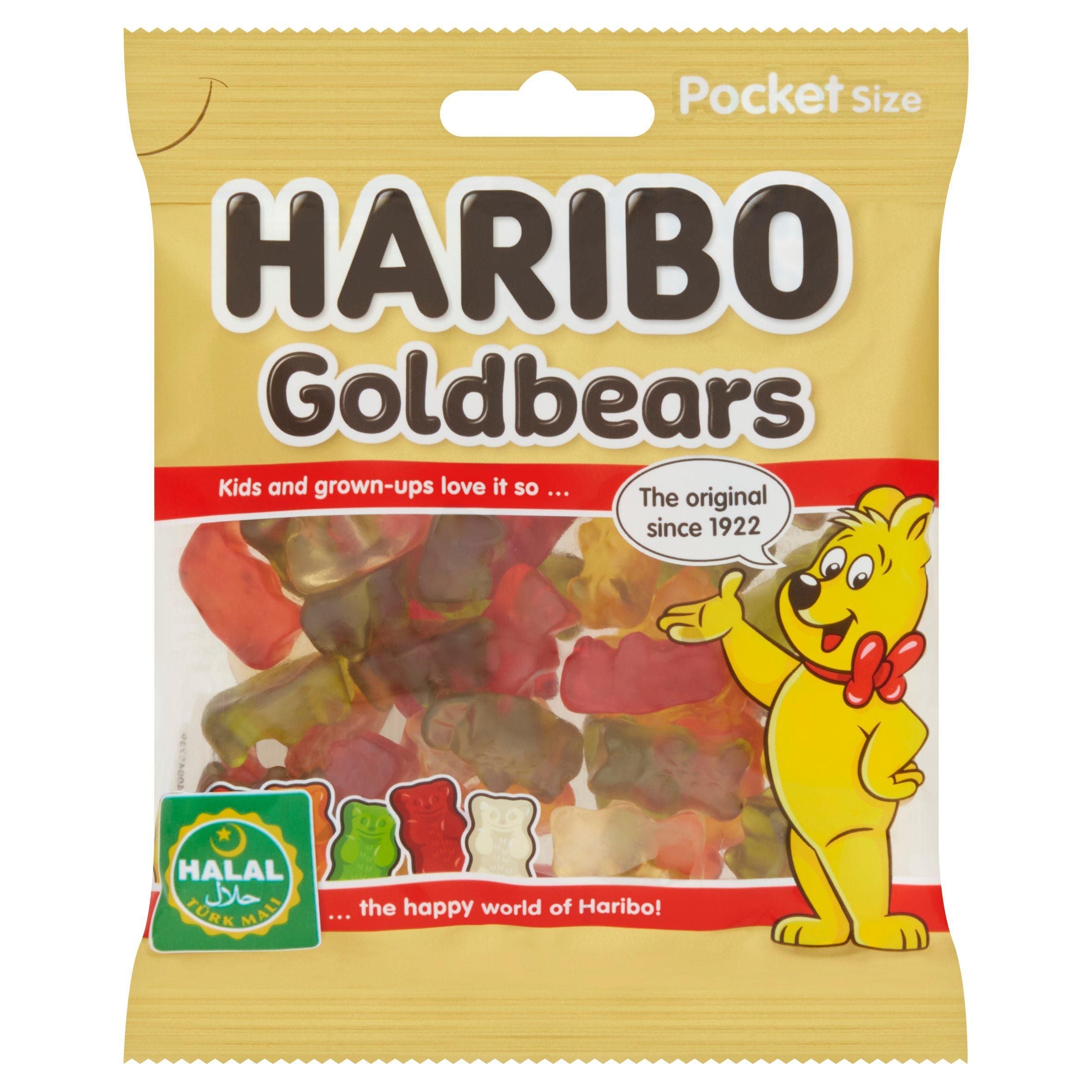 Haribo Halal Goldbears Sweets Bag 100g