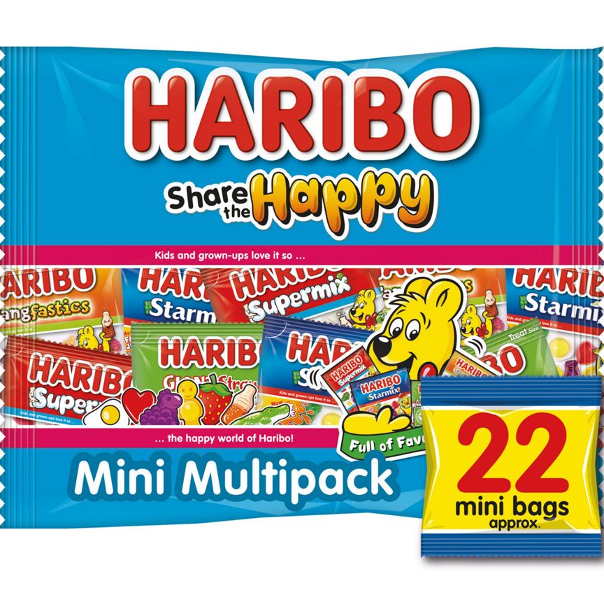 Haribo Share the Happy 22 x Mini Bags Multipack Sweets