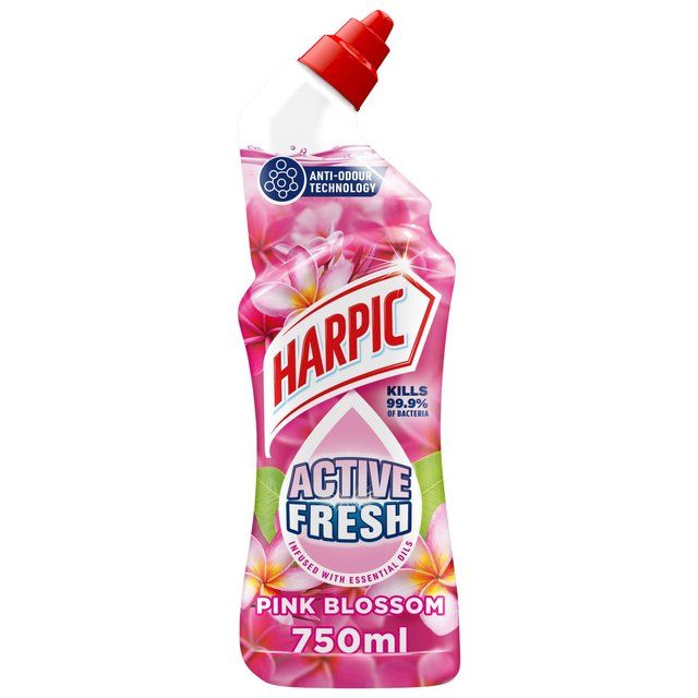 Harpic Active Fresh Pink Blossom Toilet Cleaner Gel   750ml