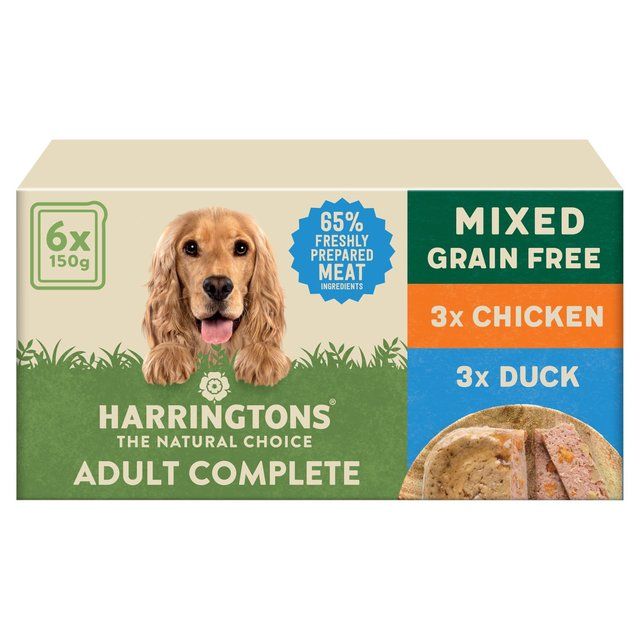 Harringtons Grain Free Mixed Selection Box Dog Food   6 x 150g