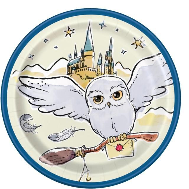 Harry Potter 18cm Paper Party Plates   8 per pack