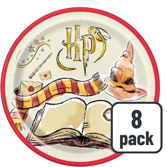 Harry Potter 23cm Recyclable Paper Plates   8 per pack