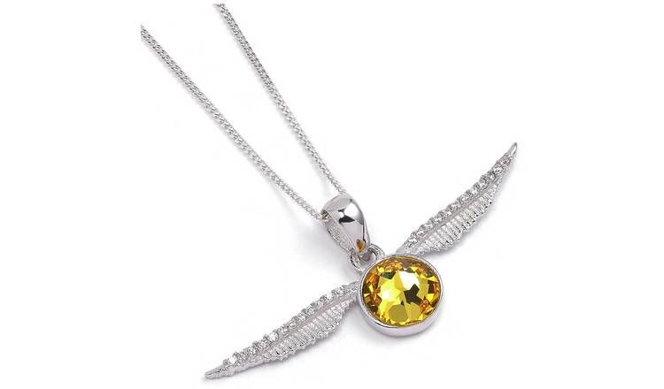 Harry Potter Sterling Sølv Snitch anheng Halskjede