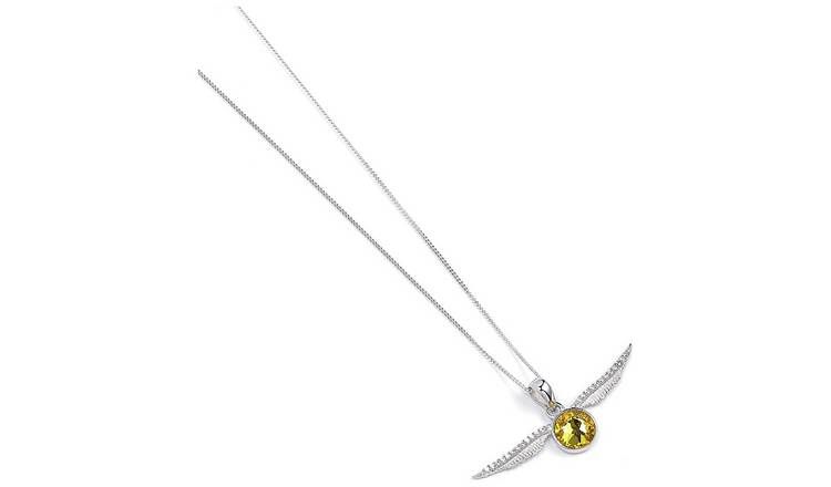 Harry Potter Sterling Silver Snitch Pendant Necklace