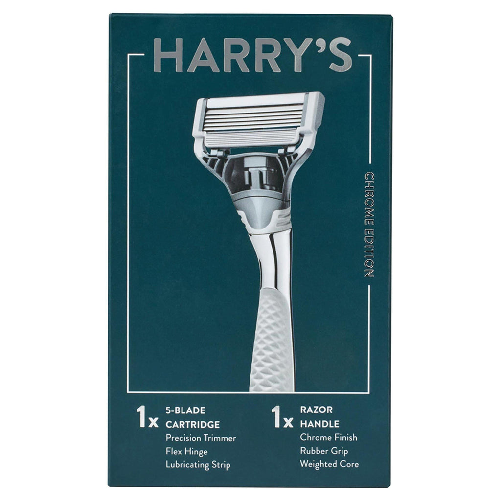 Harry's Chrome Edition Blade Cartridge & Razor Handle