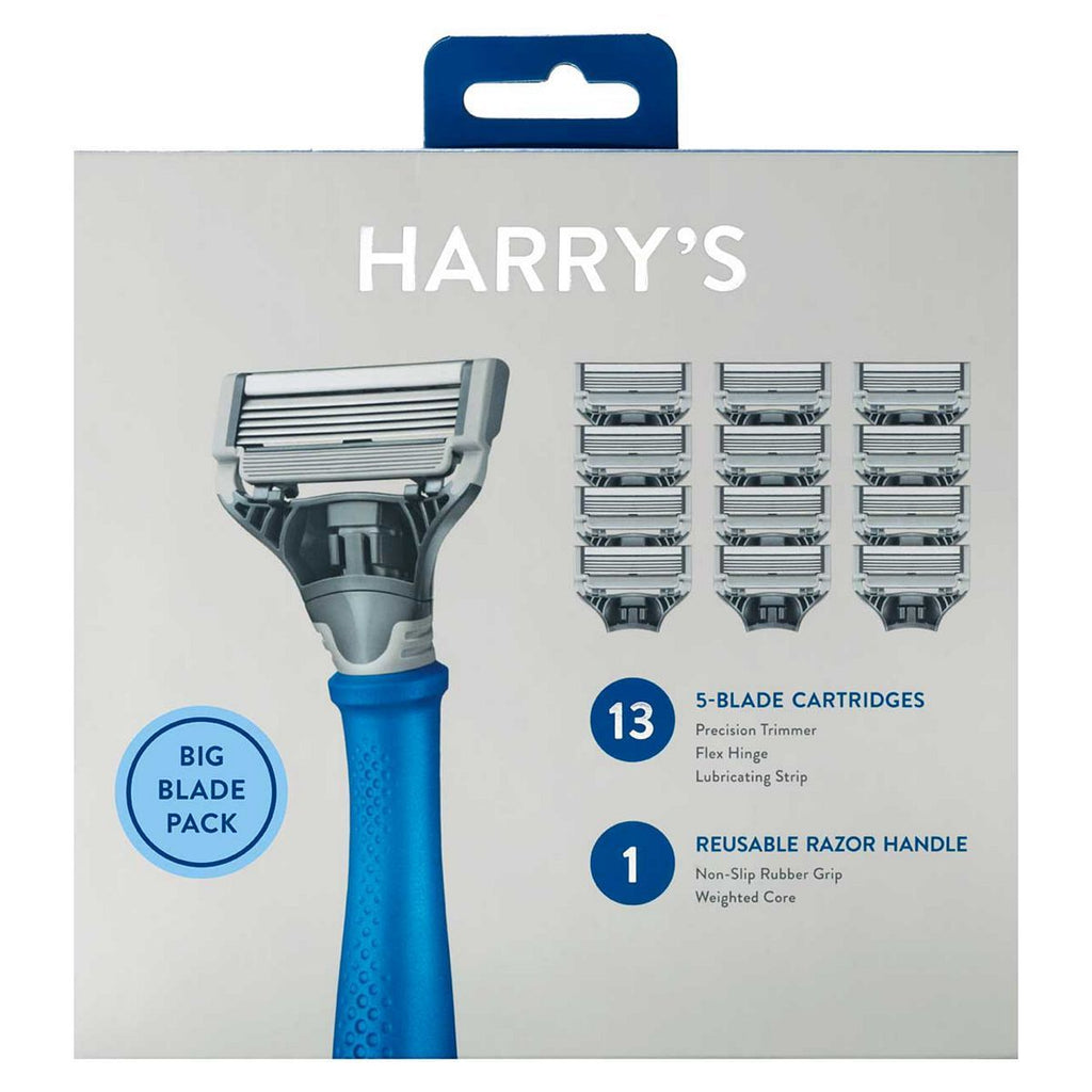 Harry's Men's Razor + 13 Blades - Indigo Blue