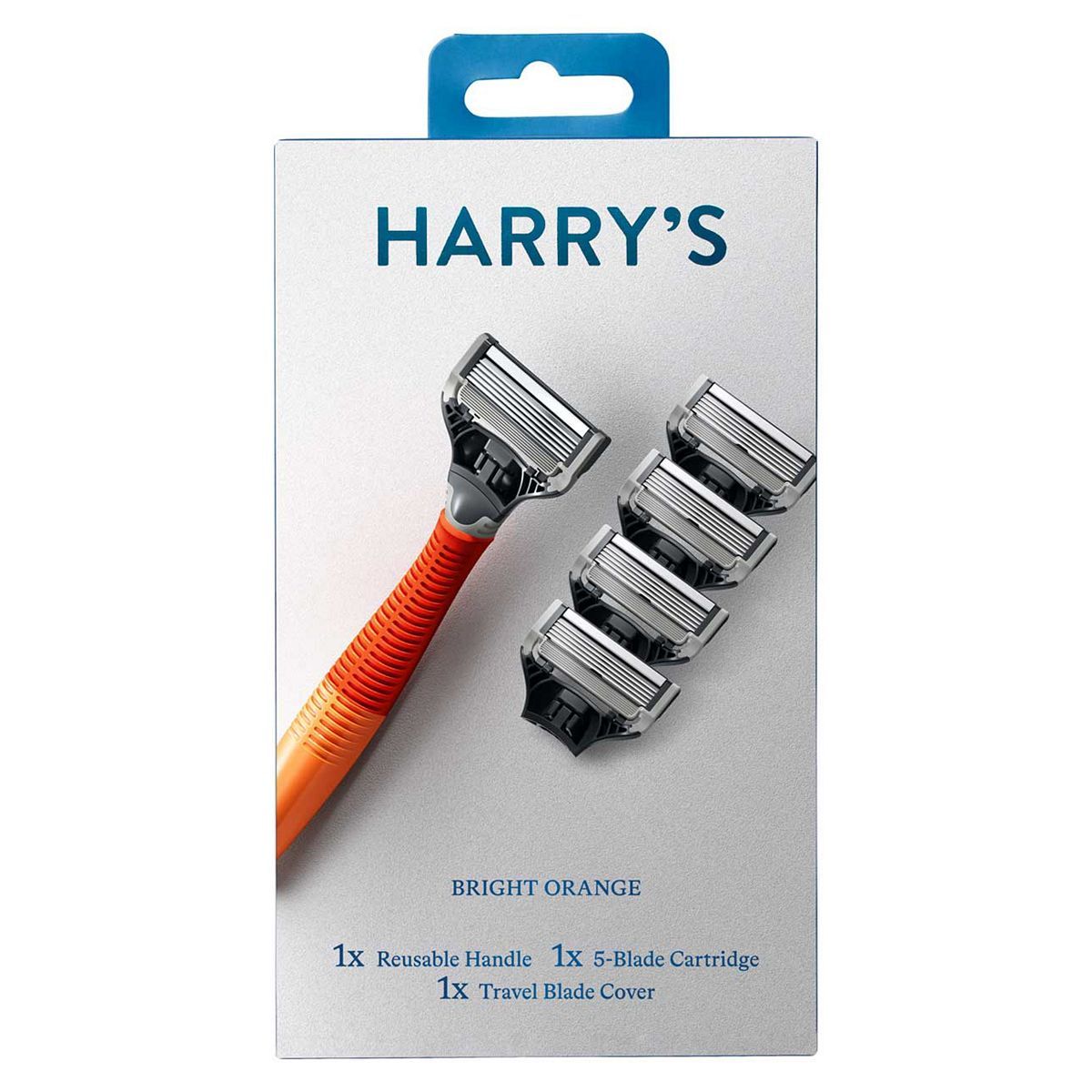 Harry&rsquo;s barberhøvel for menn + 5 blader - oransje